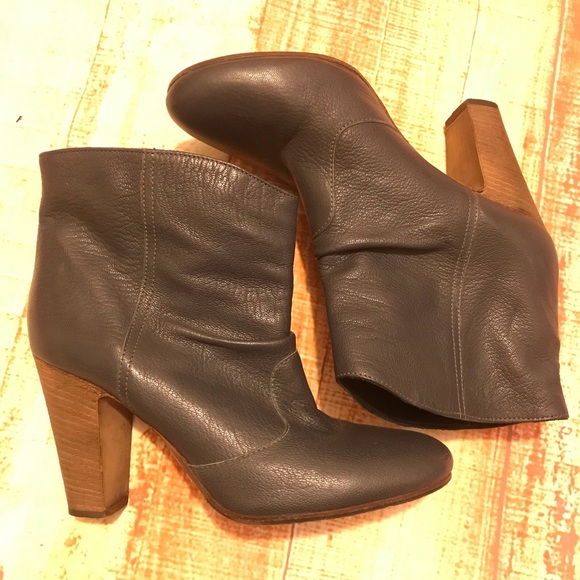 YIN made in Italy leather blue booties - Picture 5 of 5